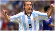 Gabriel Batistuta's imposing physical presence made him a lethal striker (Image via Getty Images)
